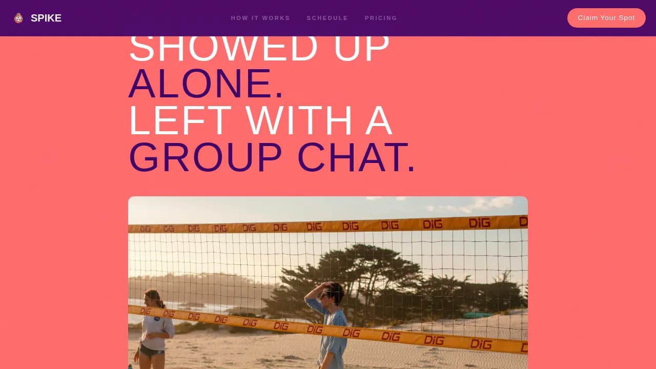 Volleyball Leagues Reviews Website Template