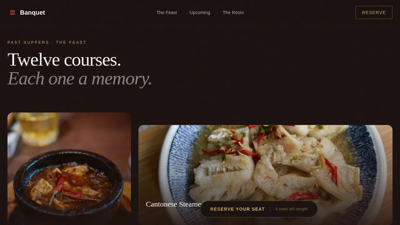 Chinese Dining Professional Website Template