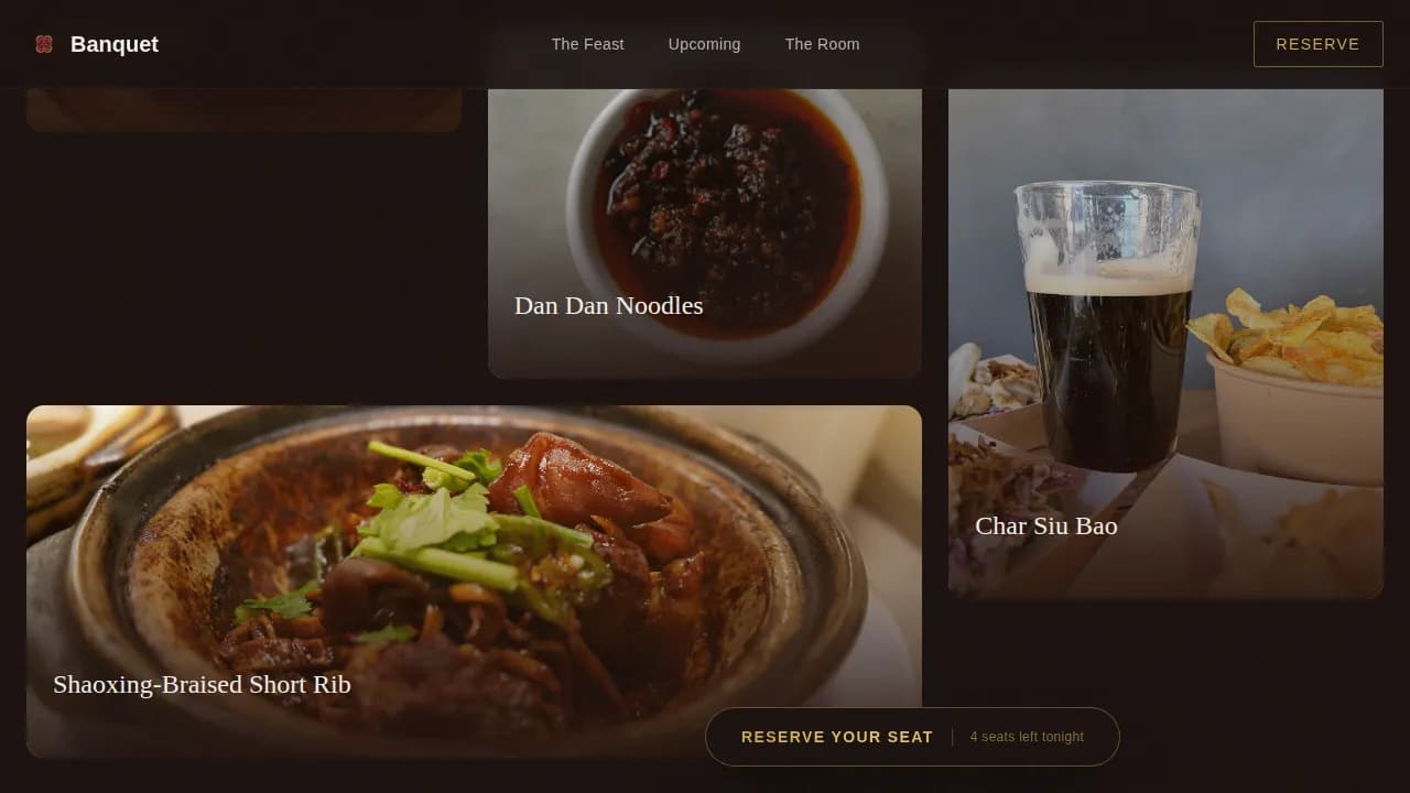 Chinese Dining Professional Website Template
