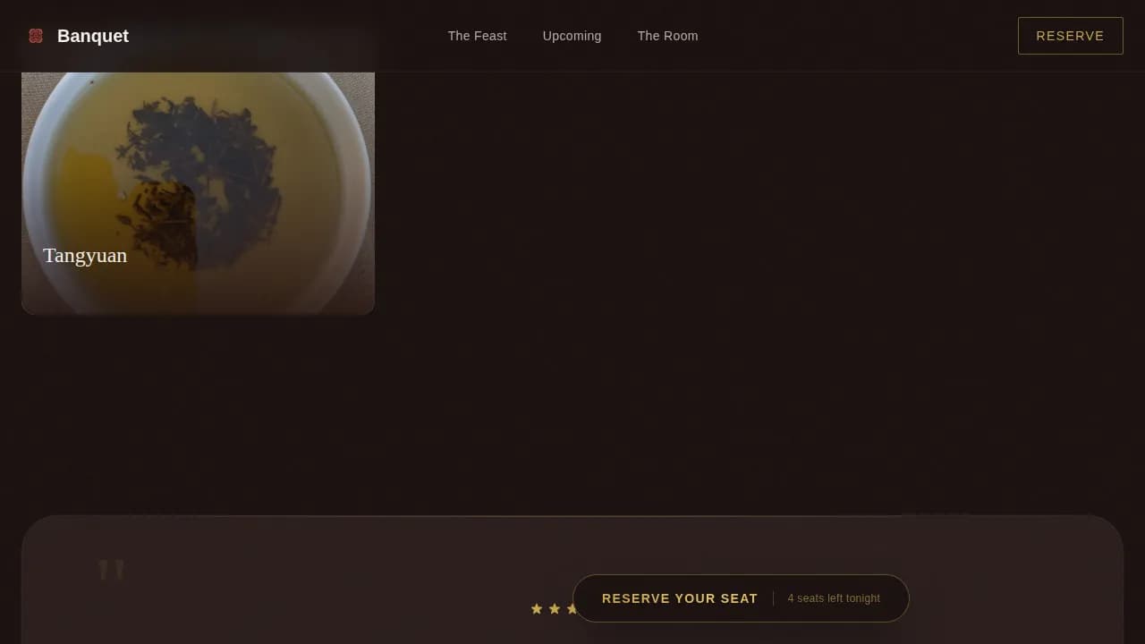 Chinese Dining Professional Website Template
