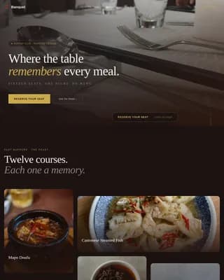 Chinese Dining Professional Website Template
