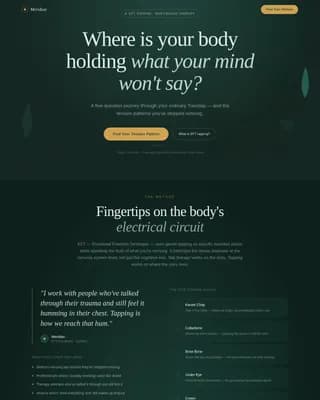Meridian - Find Your Tension Pattern EFT Tapping Landing Page Template