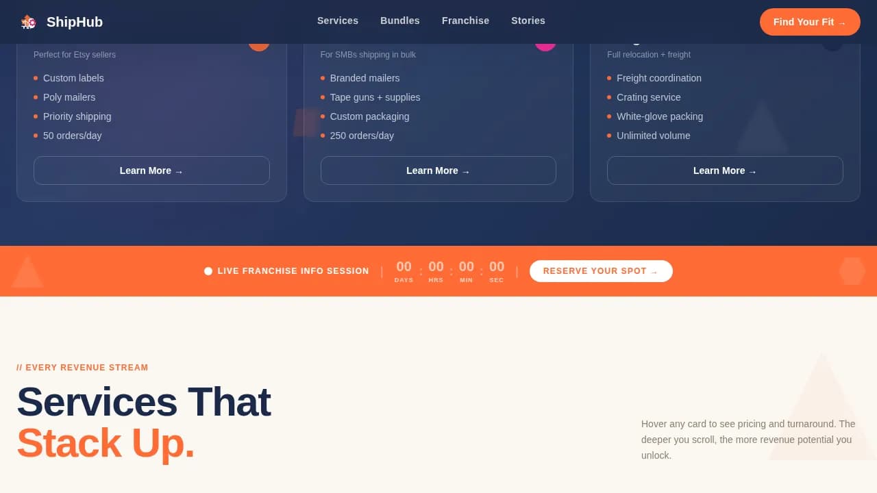 Franchise Business Professional Website Template