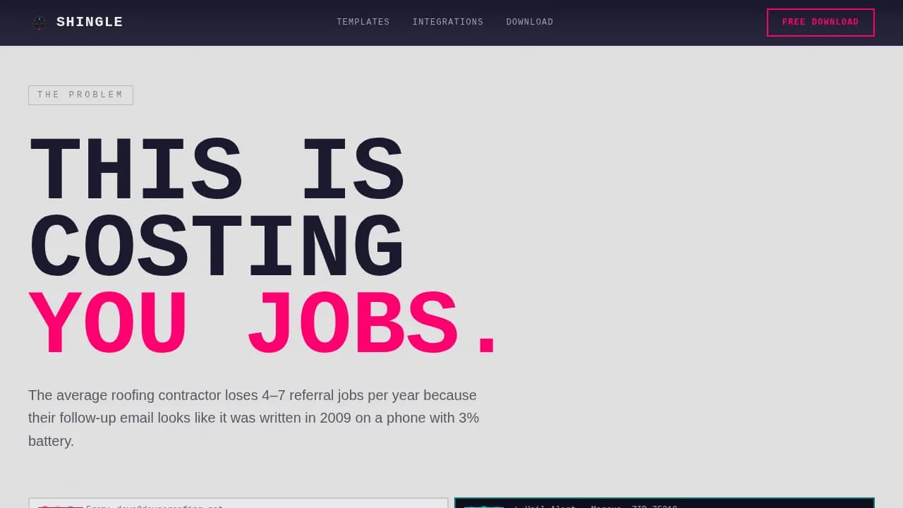 Ridge — Bold Roofing Newsletter Landing Page Template