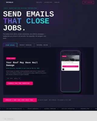 Ridge — Bold Roofing Newsletter Landing Page Template