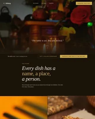 Bruneian Cuisine Booking Website Template
