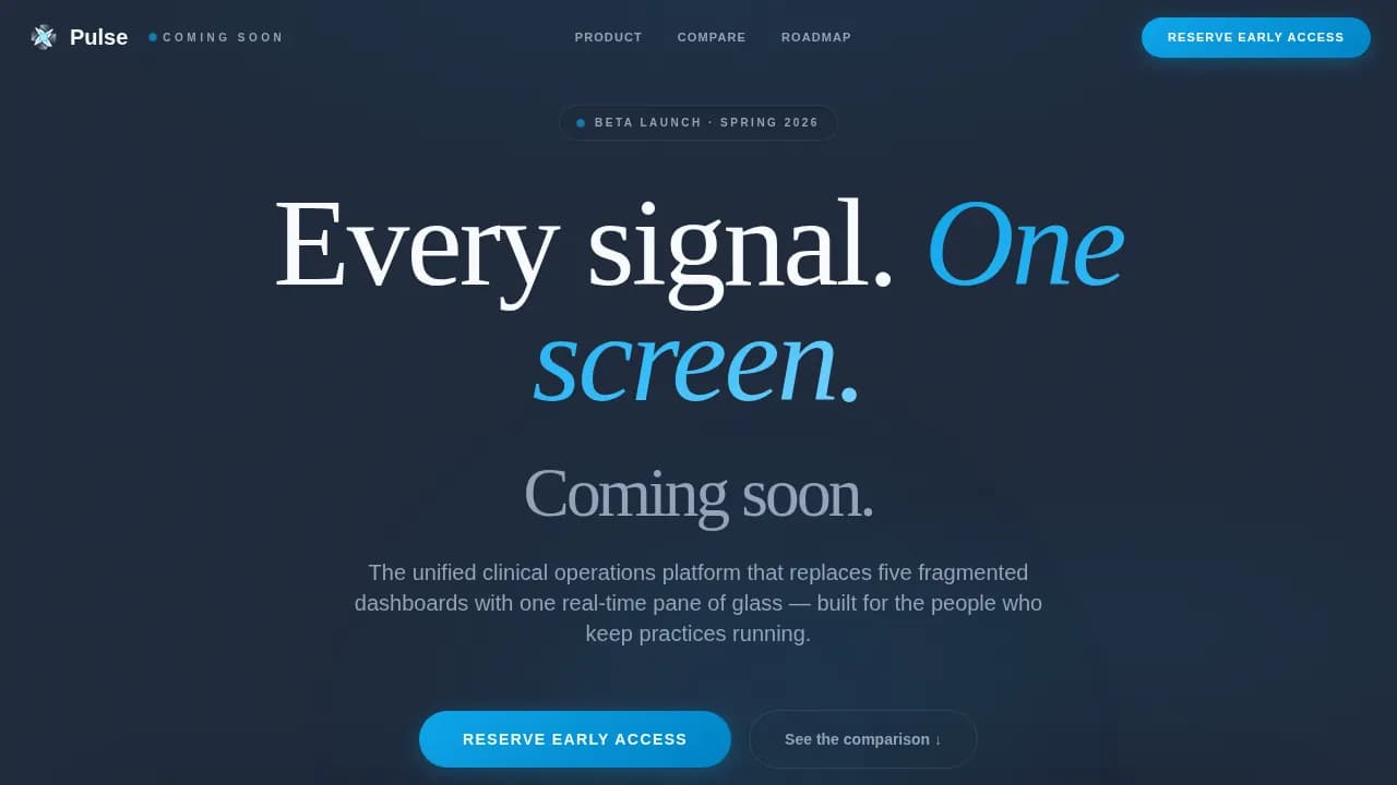 HealthTech Startup Professional Website Template
