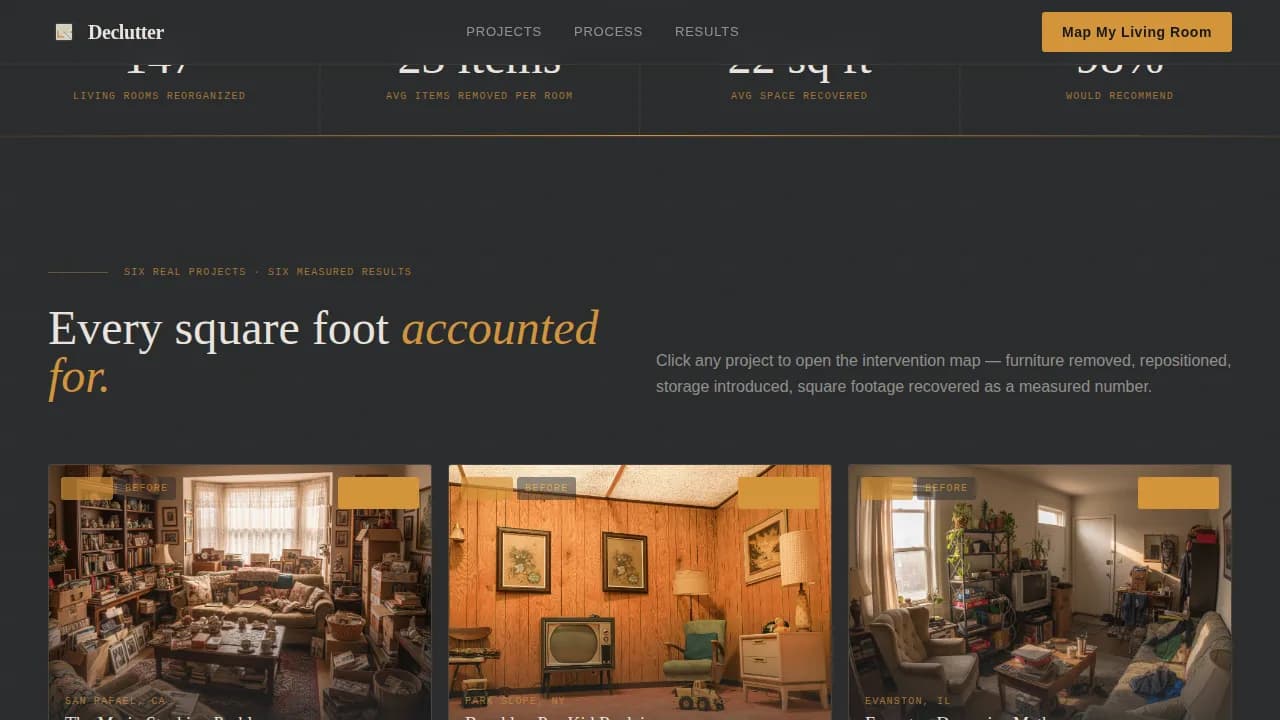 Living Room Renovation Professional Website Template