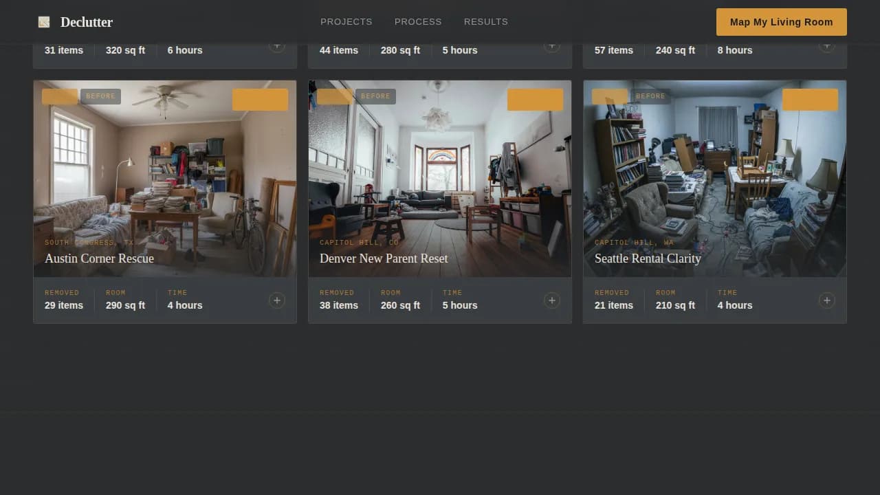 Living Room Renovation Professional Website Template