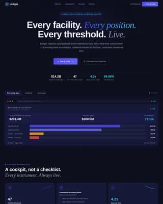Financial Services Software Professional Website Template