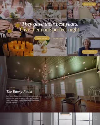 Retirement Event Booking Website Template