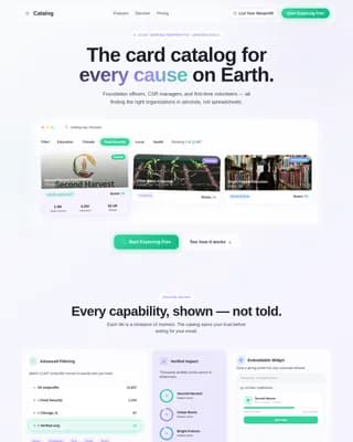 Nonprofit Digital Presence Reviews & Testimonials Website Template
