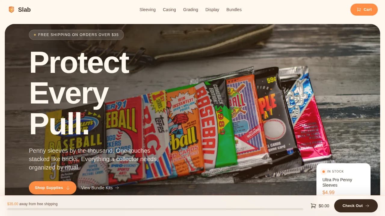 Hobby & Passion Supplies Professional Website Template