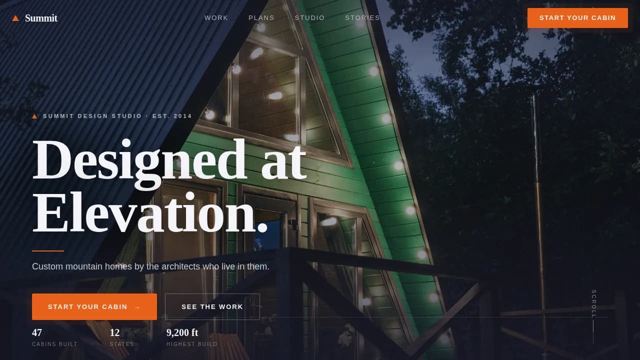 Residential Design Portfolio Website Template
