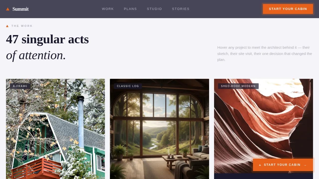 Residential Design Portfolio Website Template