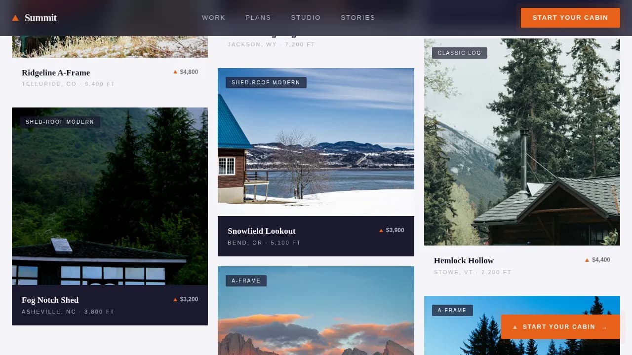 Residential Design Portfolio Website Template