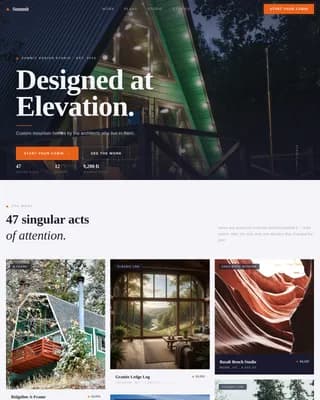 Residential Design Portfolio Website Template
