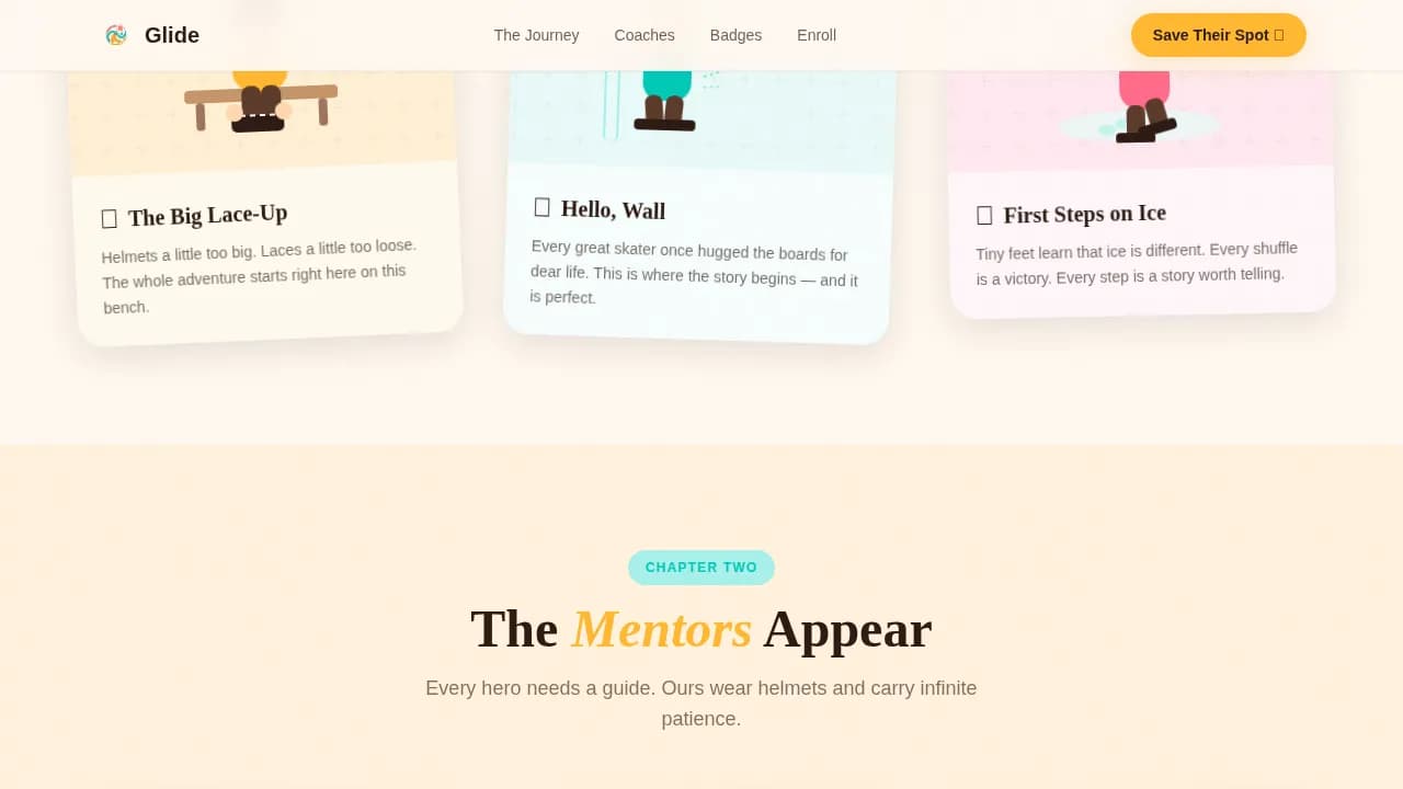 Glide — Engaging Youth Skating Landing Page Template