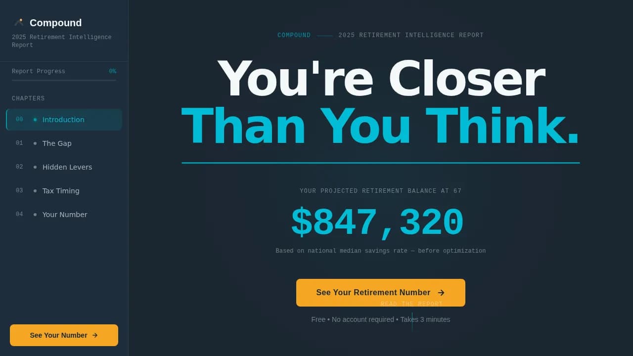 Prosperity — Smart Retirement Planning Landing Page Template