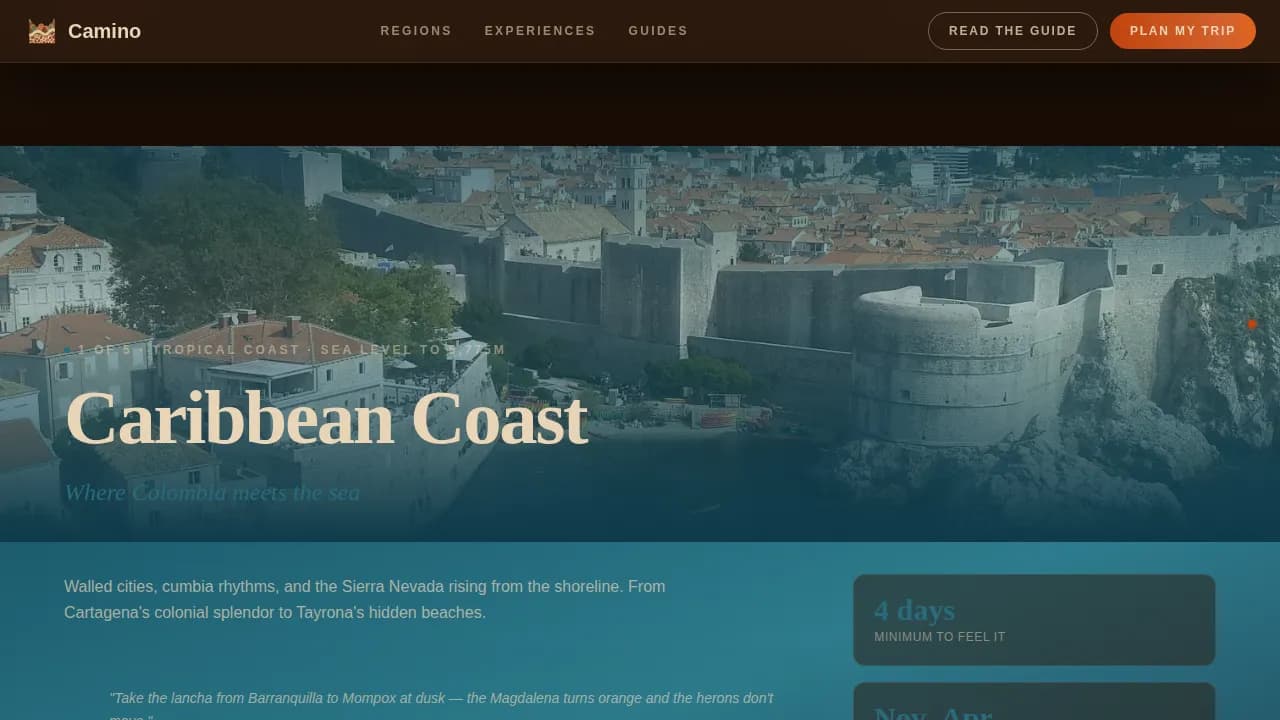 Journey — Curated Travel Guide Landing Page Template