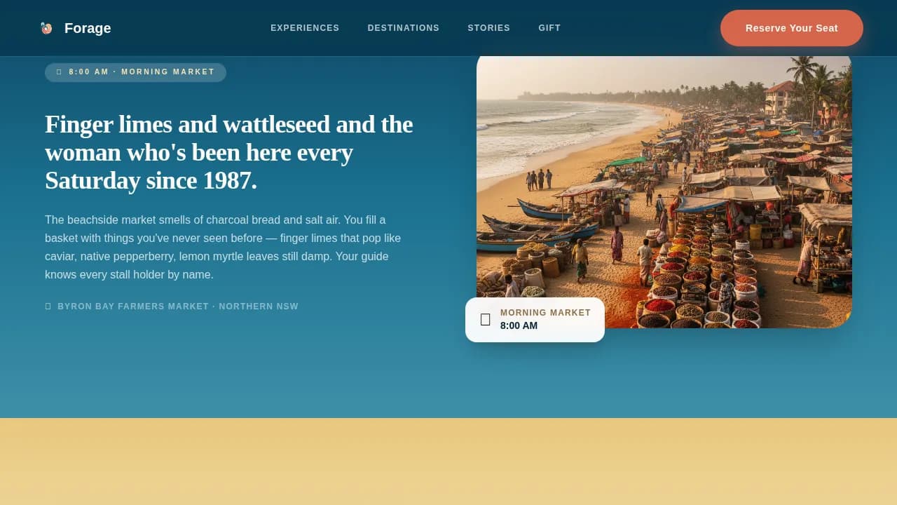 Australia Travel Booking Website Template