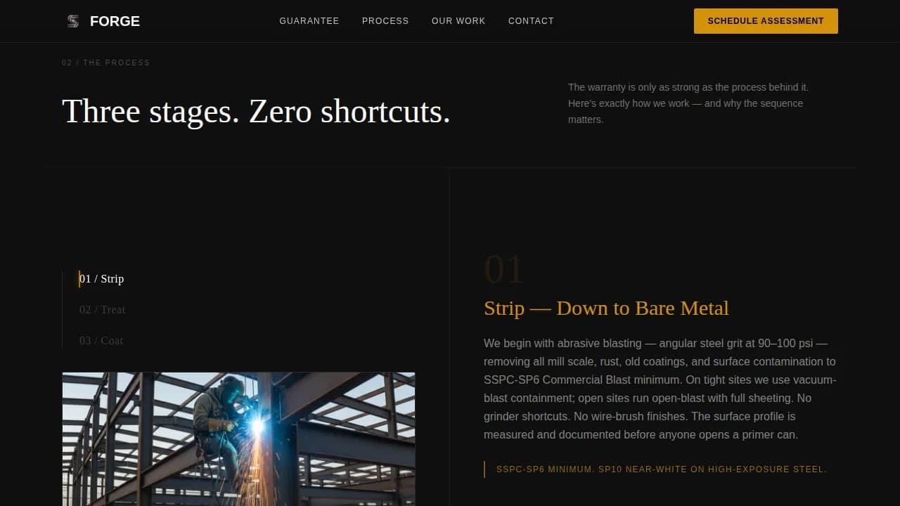 Steel Products & Booking Website Template