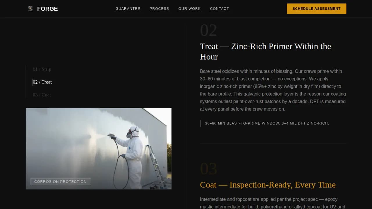 Steel Products & Booking Website Template