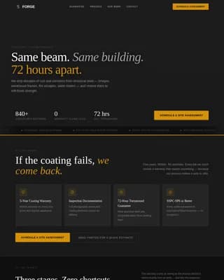 Steel Products & Booking Website Template