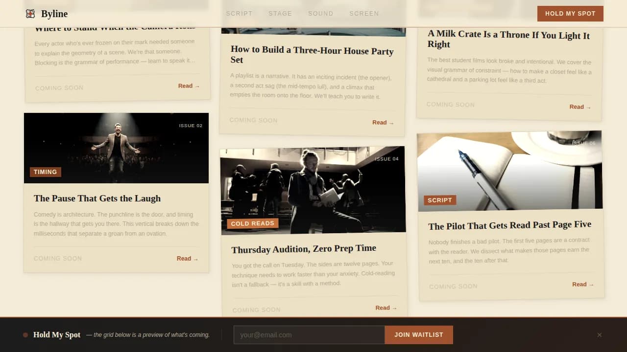 Entertainment Blog & Media Booking Website Template