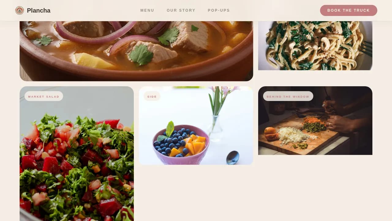 Whole30 Food & Dining Booking Website Template