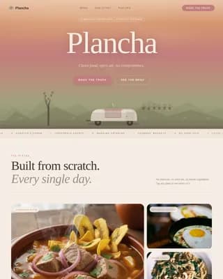 Whole30 Food & Dining Booking Website Template