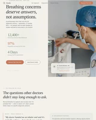 Pulmonologist Professional Website Template