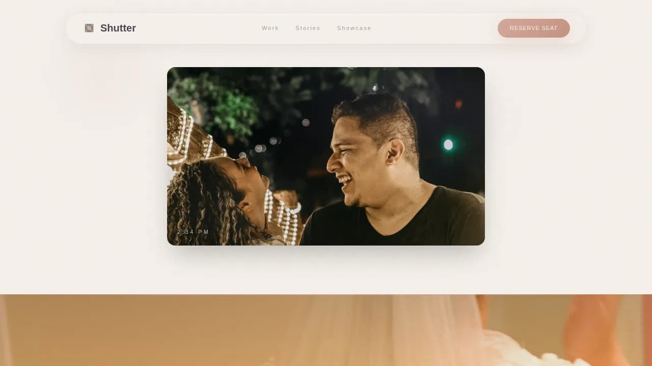Industrial Chic Wedding Professional Website Template