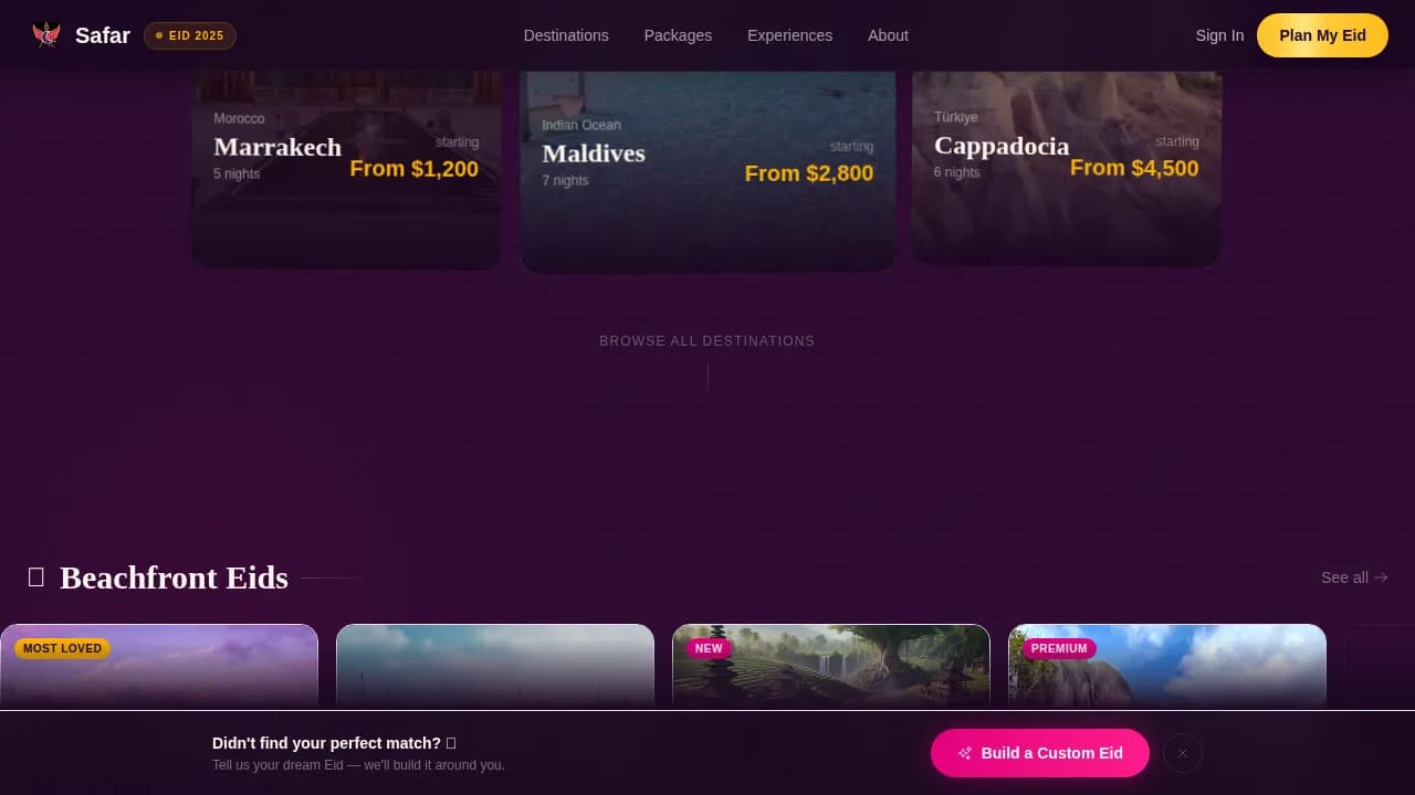 Eid Business Booking Website Template