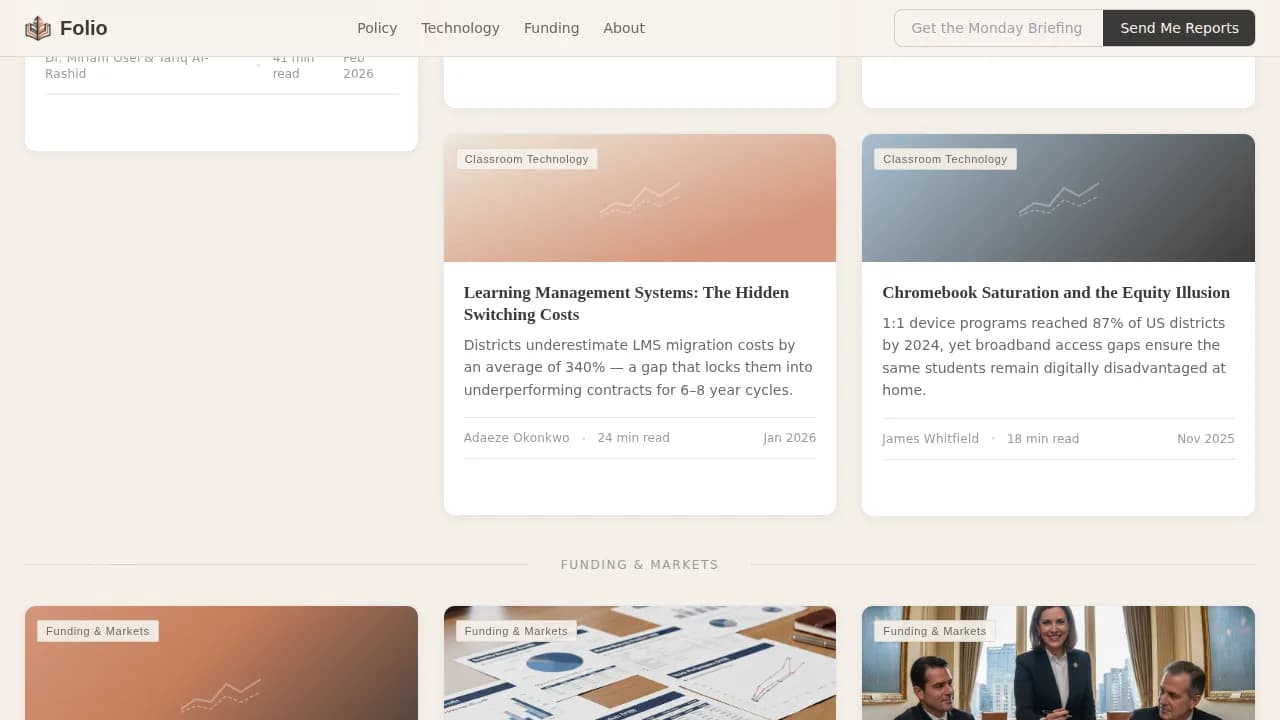 Education Blog & Media Privacy Policy Website Template