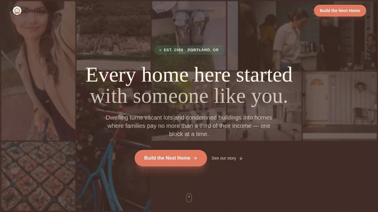 Foundation — Community Housing Giving Landing Page Template