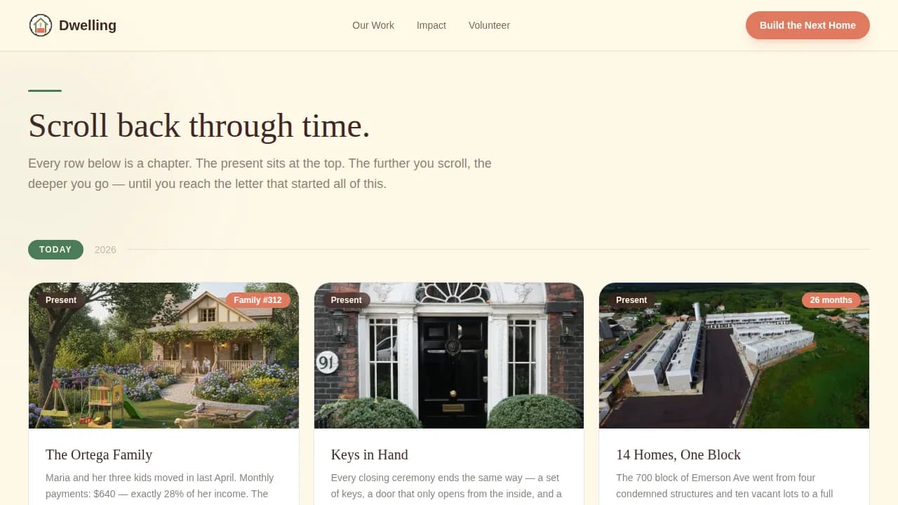 Foundation — Community Housing Giving Landing Page Template