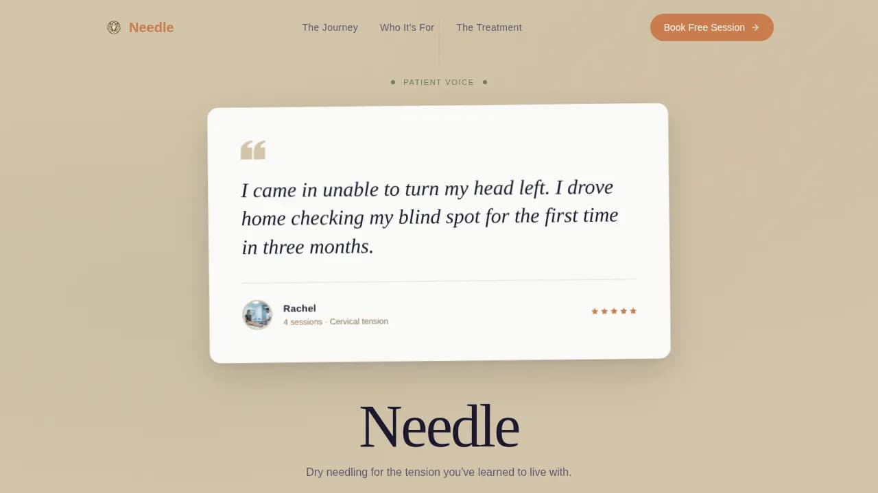 Chiropractor & Physical Therapy Booking Website Template