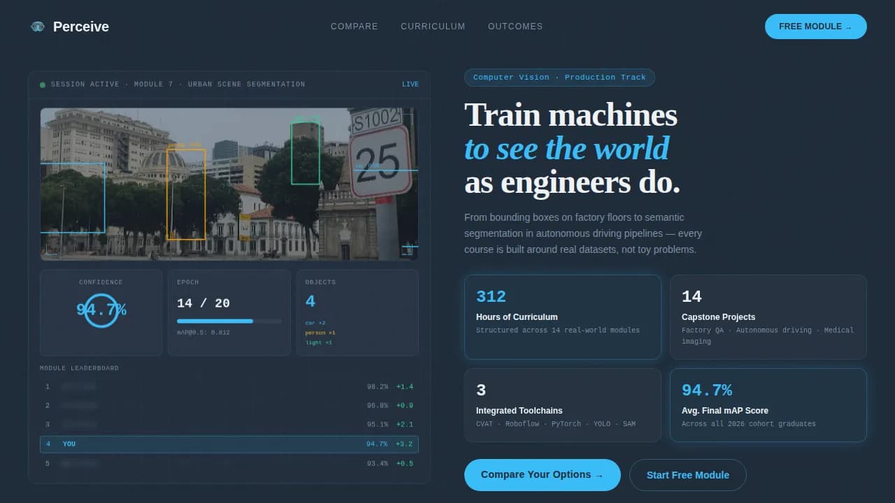 Computer Vision Technology Professional Website Template