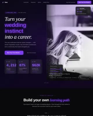 Wedding Digital Presence Careers Website Template