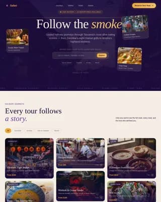 Tanzania Travel Booking Website Template