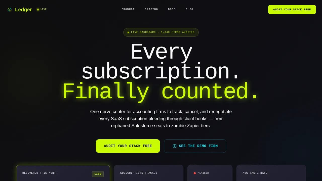 Accounting Firm Software Specialist Professional Website Template