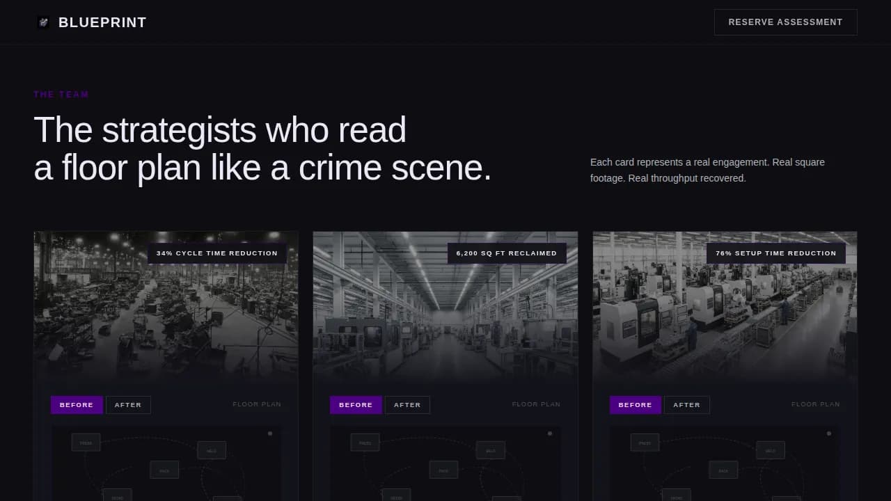Industrial & Warehouse Design Pre-Launch Website Template