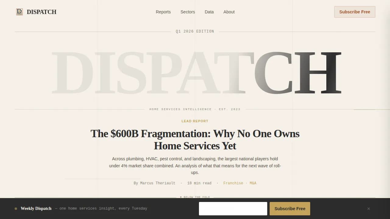 Home Services Blog & Media Blog Website Template