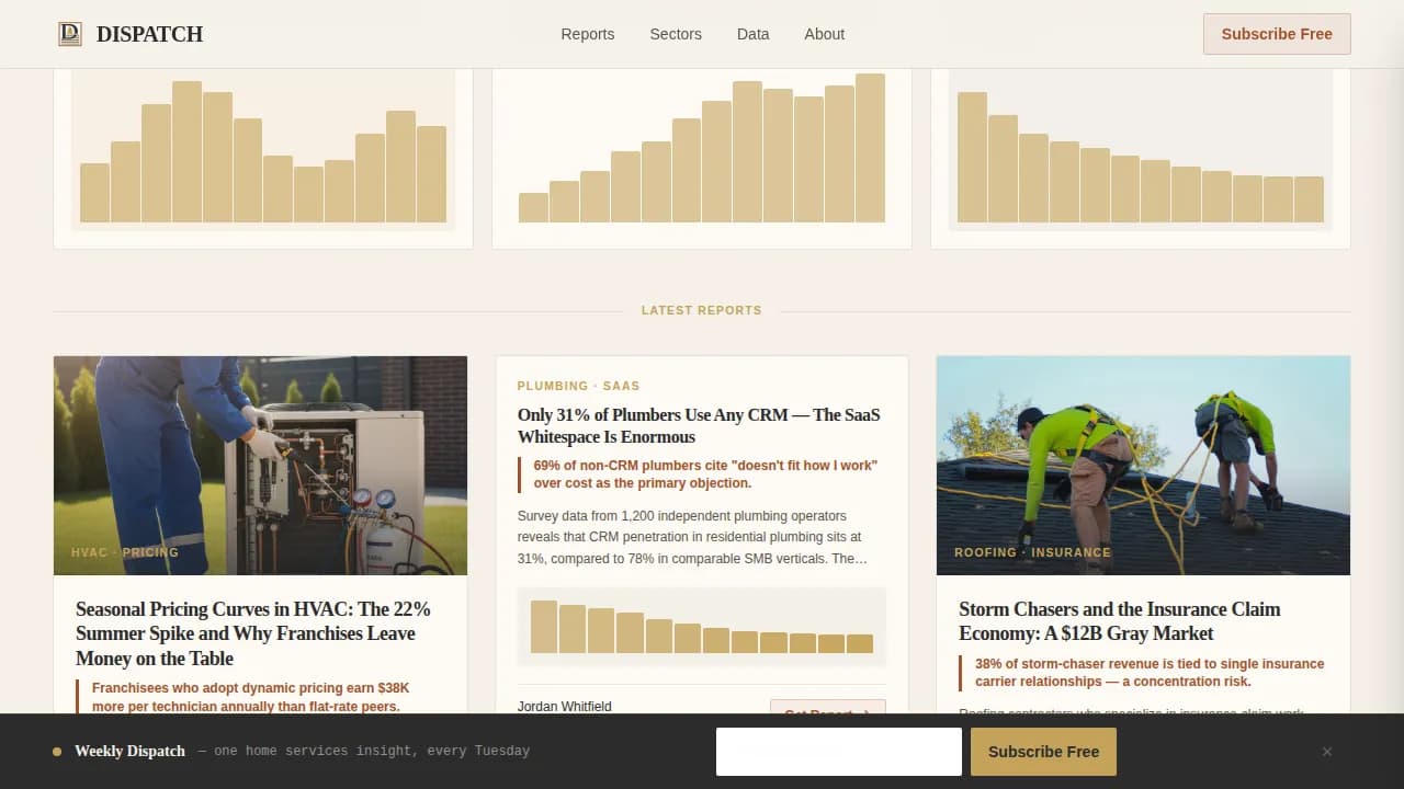 Home Services Blog & Media Blog Website Template