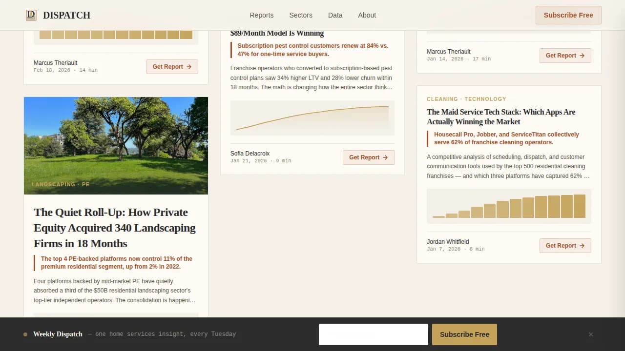 Home Services Blog & Media Blog Website Template