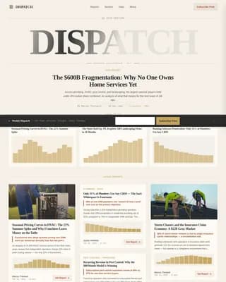 Home Services Blog & Media Blog Website Template