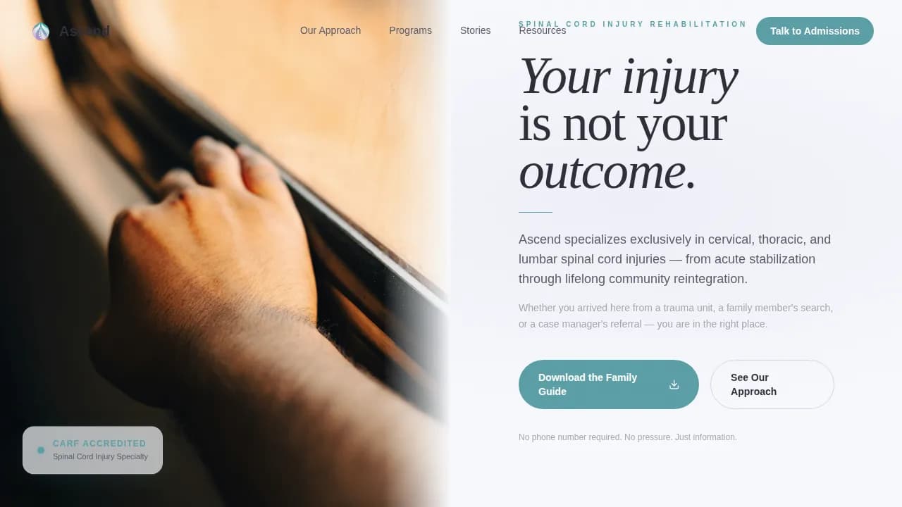 Rehabilitation & Therapy Professional Website Template