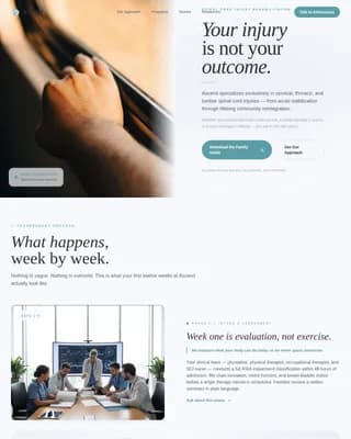 Rehabilitation & Therapy Professional Website Template