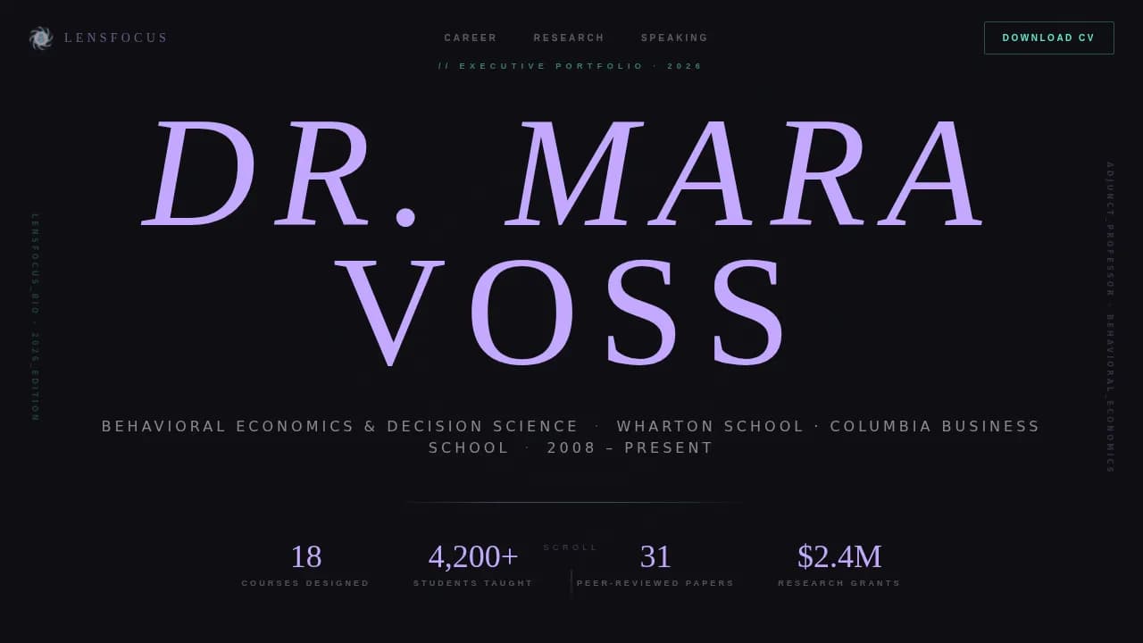 Adjunct Professor Career Careers Website Template